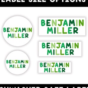 Boy Name Labels, Kid Name Labels, Name Tag Stickers, Waterproof Labels for Kids Daycare, Vinyl Name Stickers for Kids School Labels