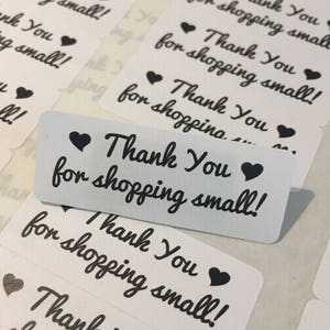 Thank you for supporting a small business- Small Business Packaging - Thank You Labels - Thank You Stickers - 60 Stickers