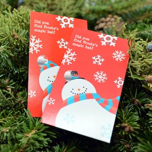 Bonhomme de neige amusant - Jeux à gratter de Noël - Cartes de jeu à gratter Fêtes/Fête de Noël - Fêtes d'entreprise - 15 jeux à gratter de Noël