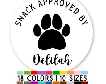 Doggie Bag Favor Stickers, From Our Pup To Yours, Wedding Guest Sticker, Wedding Snack Bag Dog Treats, Custom Sweets Desserts Favors Labels