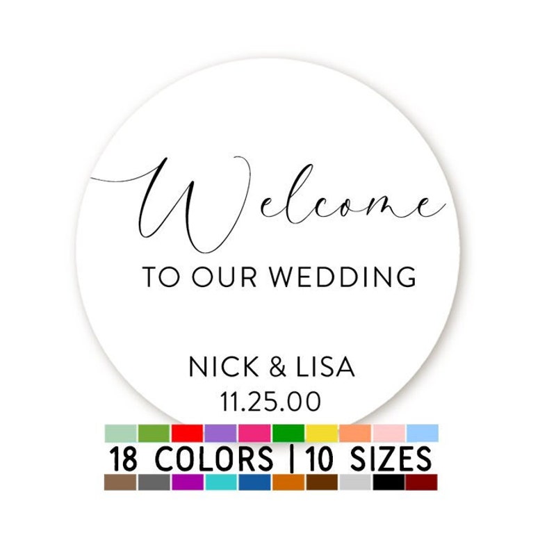 Welcome Sticker Welcome Stickers - Etsy