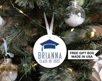 Personalized Graduation Ornament| Class of 2025| Personalized Graduation Christmas Ornament | Graduation Keepsake | Graduation Gift