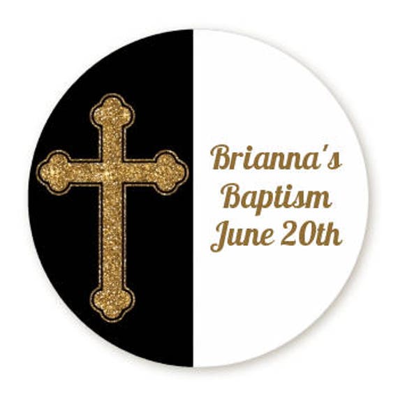 available in 2 sizes Personalised Christening Candle with Cross design