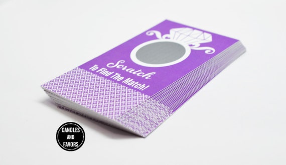 20 Stylish Orchid Scratch Off Cards - Bridal Shower Game - Bachelorette Party Games Il_570xn