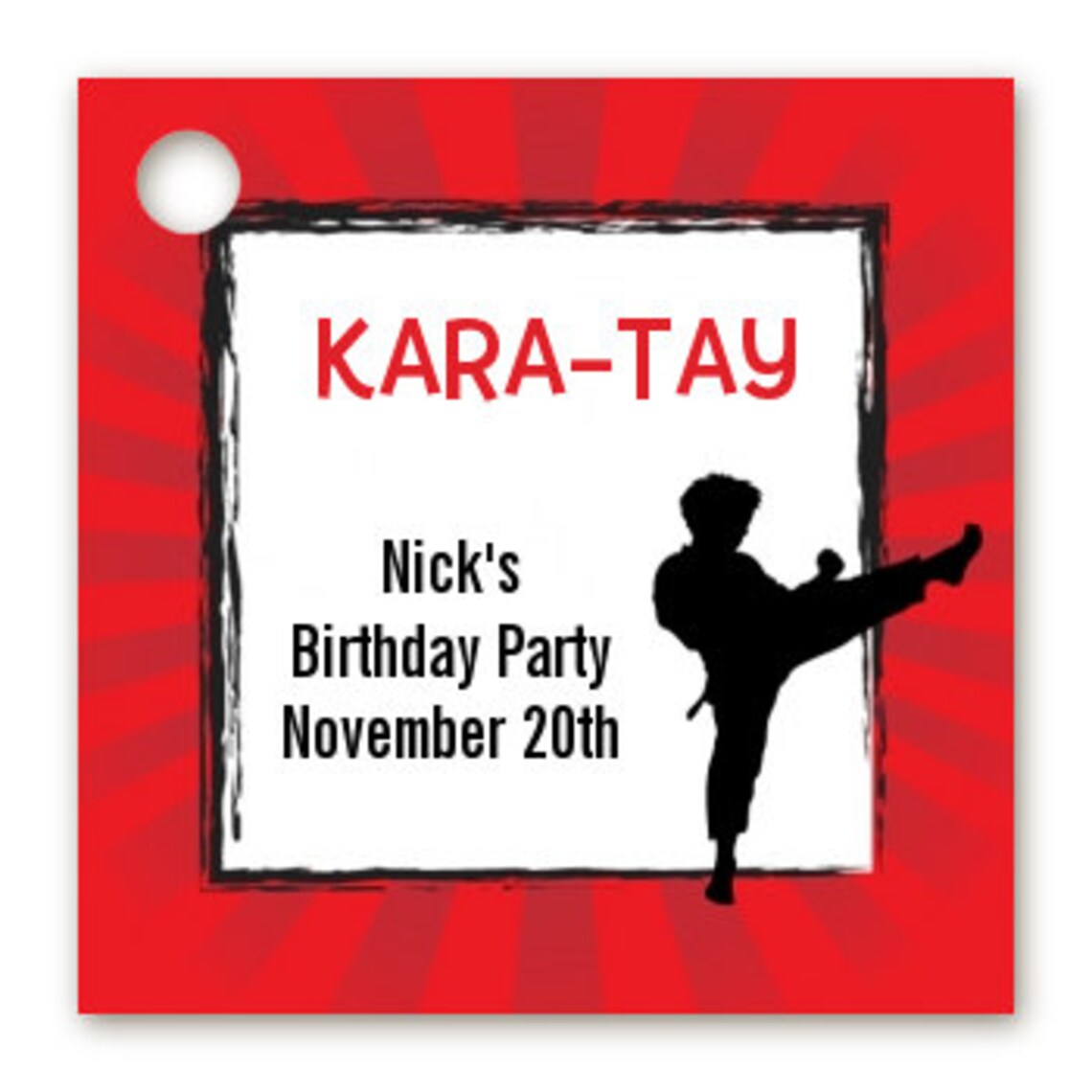 Karate Printable Birthday Party Invitation - Etsy