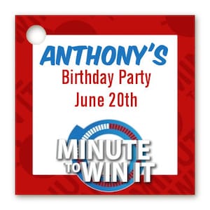 Minute To Win It Birthday Party Invitation DIY printable PDF image 3