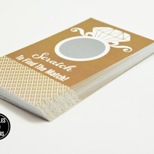 20 cartes à gratter Cafe Latte - Jeu de douche nuptiale - Jeux EVJF