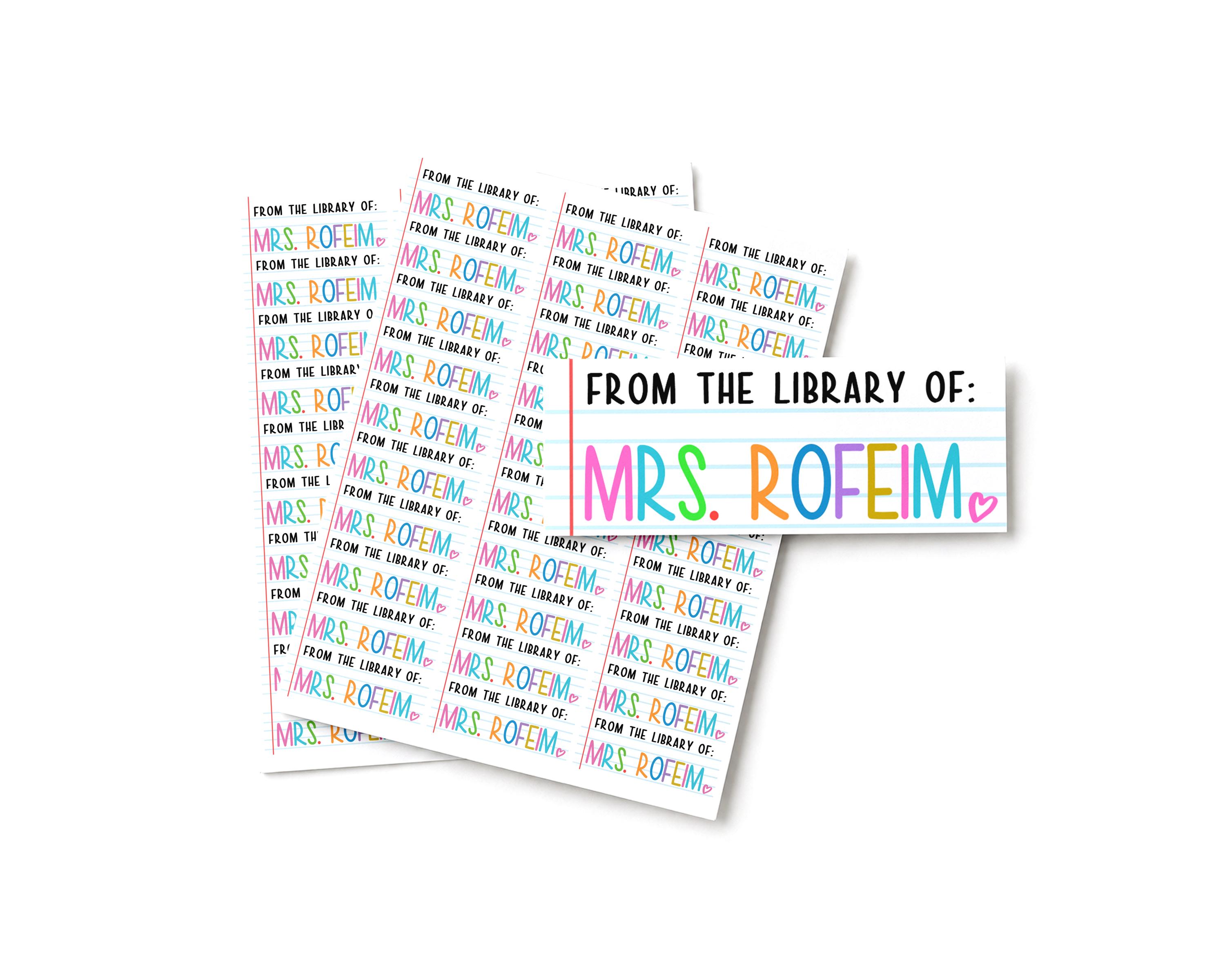 This Belongs to Teacher Stickers, Teacher Book Labels,Teacher…