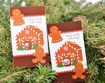 Gingerbread House - Christmas Scratch Off Game Pack - Holiday/Christmas Party Scratch Off Game Cards -Company Parties - 15 Scratch Off Cards