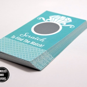 20 cartes à gratter Aqua - Jeu de douche nuptiale - Jeux EVJF
