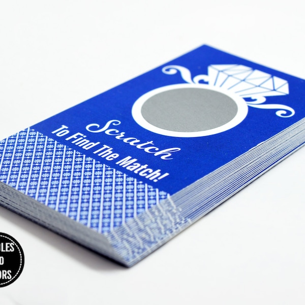 Bridal Shower Scratch Off Etsy