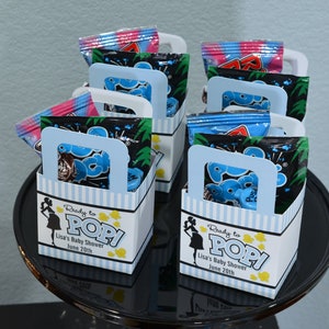 Baby Shower Favor Boxes Penguin Personalized Custom Party Treat Container Gift Bags Set Of 10 image 6