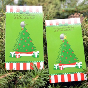 Arbre de Noël - Pack de jeu à gratter Noël - Cartes de jeu à gratter Fêtes/Fête de Noël - Fêtes d'entreprise - 15 cartes à gratter