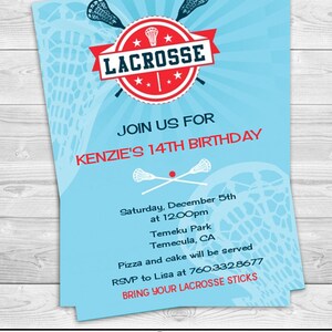 Lacrosse Birthday Party Personalized Hershey Kiss Stickers Party Chocolate Favor Labels 108 stickers per sheet image 2