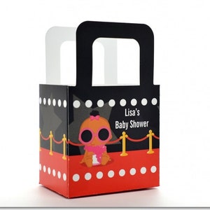 Baby Shower Favor Boxes A Star Is Born Hollywood Personalized Custom Party Treat Container Gift Bags Set Of 10 image 2