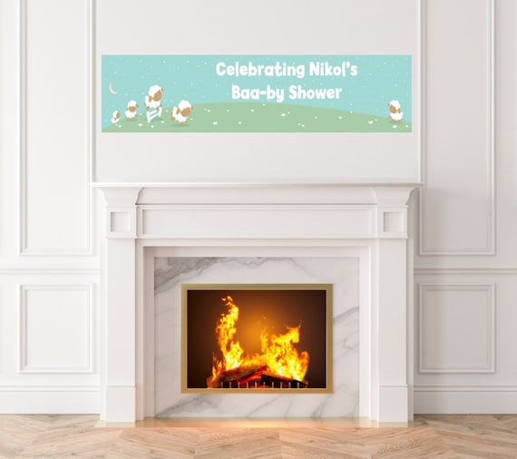 Sheep- Baby Shower Printed Banner - Indoor Outdoor Sheep Banner Il_570xn