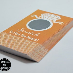 20 cartes à gratter sorbet - Jeu de douche nuptiale - Jeux EVJF