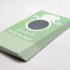 20 cartes à gratter écume de mer - Jeu de douche nuptiale - Jeux EVJF