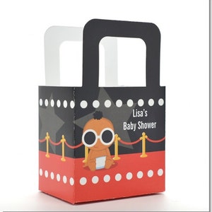 Baby Shower Favor Boxes A Star Is Born Hollywood Personalized Custom Party Treat Container Gift Bags Set Of 10 image 3