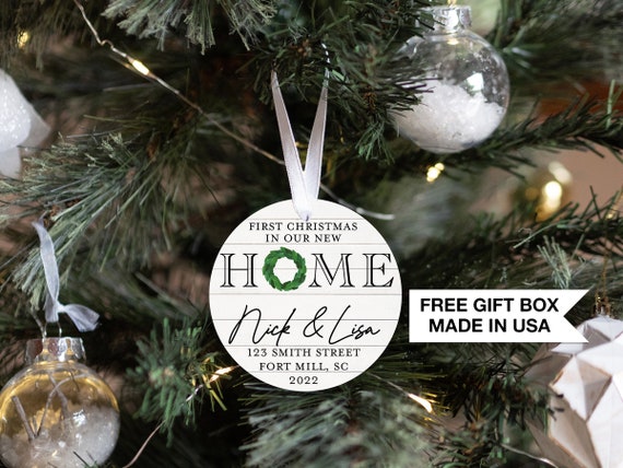 Personalized new home christmas ornament Clearance