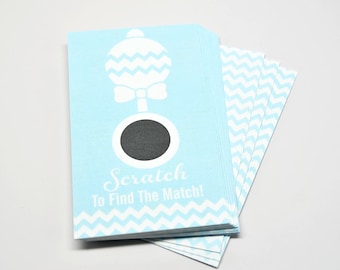 Haizct 50 Pack 'What's In My Diaper' Scratch Off Game Cards For Baby Showers & Parties (African American) - View #11
