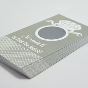 20 cartes à gratter gris clair - Jeu de douche nuptiale - Jeux EVJF
