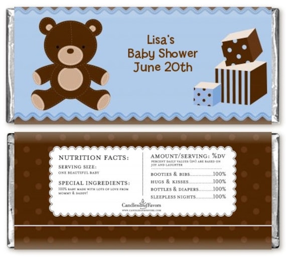 Personalized baby cheap shower candy