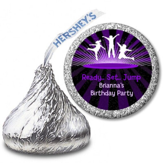 Personalized Hershey Kiss Labels - 'Thank You For Coming!' Birthday Party Favor Stickers