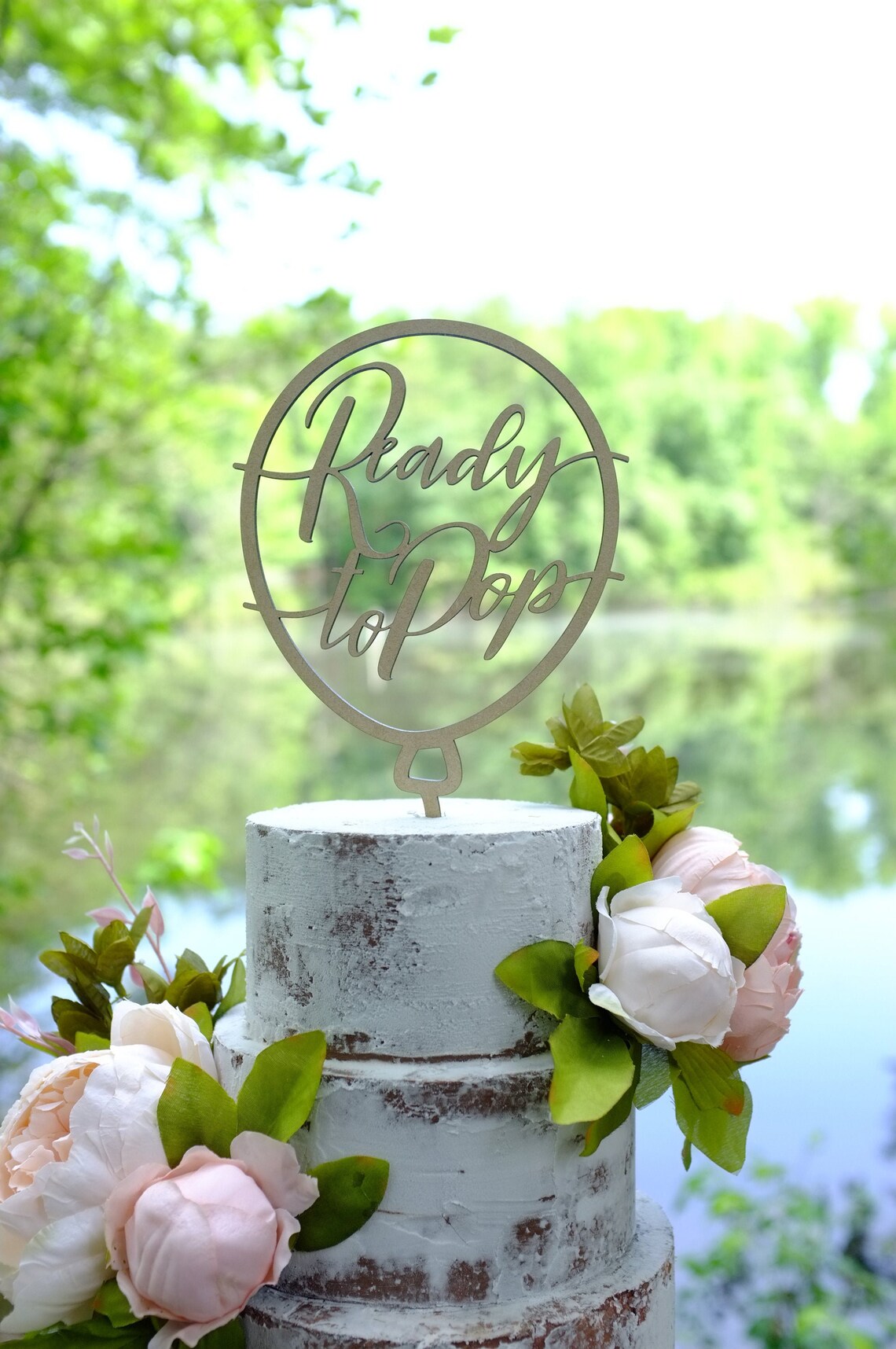 Ready to Pop Baby Shower Cake Toppers Baby Shower Cake Etsy