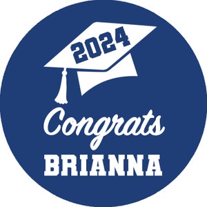 Class of 2026 Graduation Stickers for Chocolate Candy, Personalized Graduation Party Favors, Graduate Envelope Seals Option 2