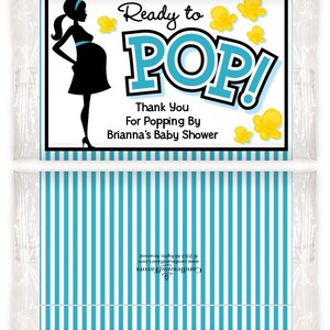 Ready to Pop™ Printable Popcorn Wrappers Available in Four Colors - Etsy