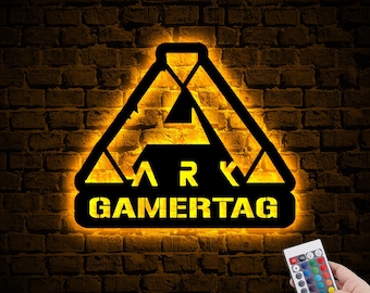 Ark Survival Evolved Personalized neon Led Sign,custom Game Room Wall Art,christmas Gift,Custom Led Sign,Gamer Led Sign Poster,Gamer Decal