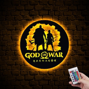 God of War Ragnarok Personalized neon led Game Room Wall Art, Gamer Merch, Gamer Boyfriend Gift,Gamer Led Sign Poster ,Gamer Decal
