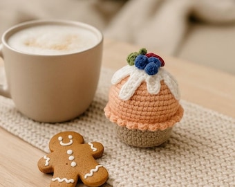 Hand-Crocheted Cupcake Decor • Sweet Amigurumi Dessert for Home or Gift