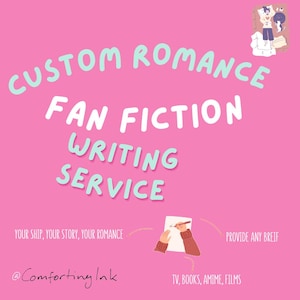 Fanfic romántico personalizado / Tu pareja y fandom / Encargo de historia personalizada / Descarga digital