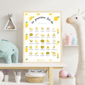 Poster „Mein erstes Mal“ – Zitrone – Früchte – hochwertiger digitaler Download (PDF)