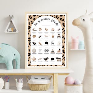 Poster „My First Times“ – Leopard – Gepard – Hochwertiger digitaler Download (PDF)