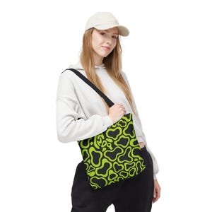 Lando Norris Helmet Inspired McLaren Racing Formula 1 Driver F1 Reusable Tote Bag, Motorsport Racing Gift, Eco-Friendly Shopping Bag, Sports