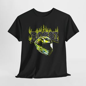 Valentino Rossi MotoGP Tee: Unisex Heavy Cotton Motorcycle Racing Shirt