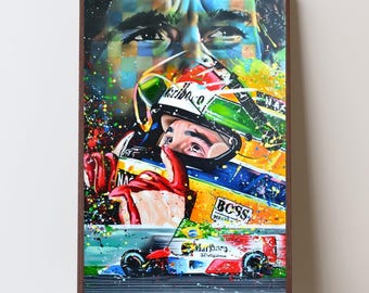 Vibrant Racing Car Poster: Giclée Print for Motorsport Enthusiasts