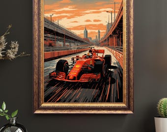 F1 Ferrari Leclerc Poster: Dynamic Automotive Wall Art