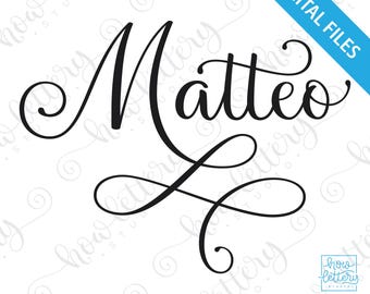 Sophia - Girl's Name - SVG - Hand Lettering - Digital Files for ...