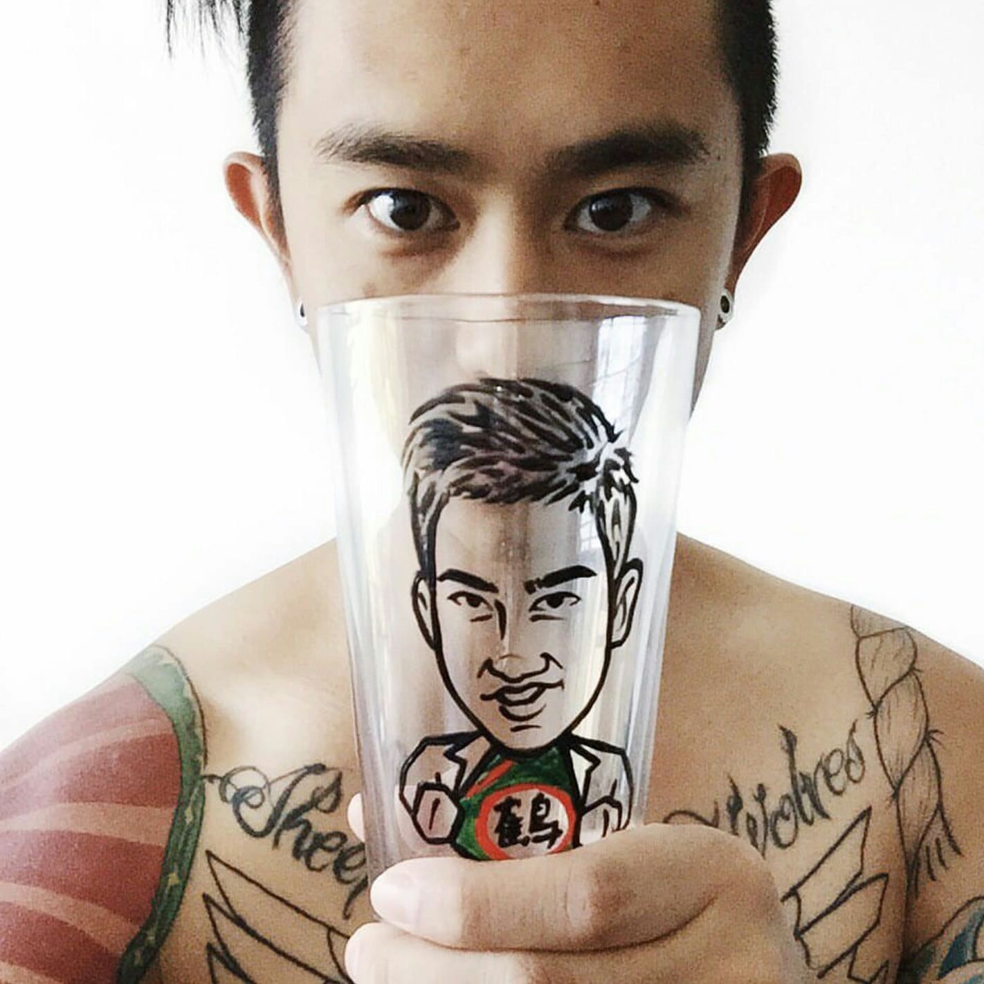 Personalized Caricature Glass – Custom Superhero Groomsmen Gift Personalized Caricature Glass – Custom Superhero Groomsmen Gift