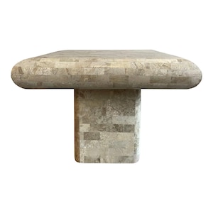 1980s Vintage Maitland Smith Tessellated Stone Side Table
