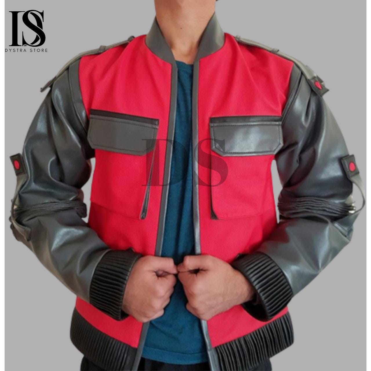 Handmade Marty Real Macfly 2 Bomber Jacket - BTTF Part 2 Real