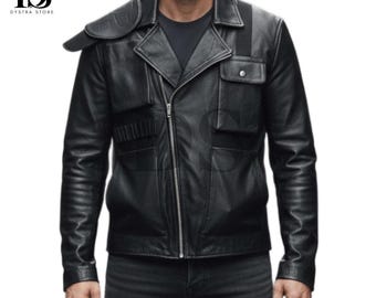 Mad Real Max Cosplay Leather Jacket - Mad Balck Max 2 Road Leather Warrior Jacket - Real Leather Black Cosplay Winter Jacket
