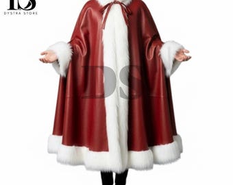 Mantello Di Babbo Natale In Velluto Oro – Rosso O Bianco, Coulisse Regolabile, Per Feste E Giochi Di Ruolo