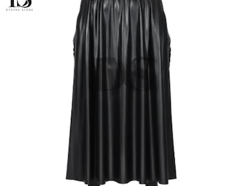 Batman-Kostümumhang (2022) – Schwarzer Cosplay-Umhang aus echtem Leder – Halloween-Kostüm – Heldenumhang