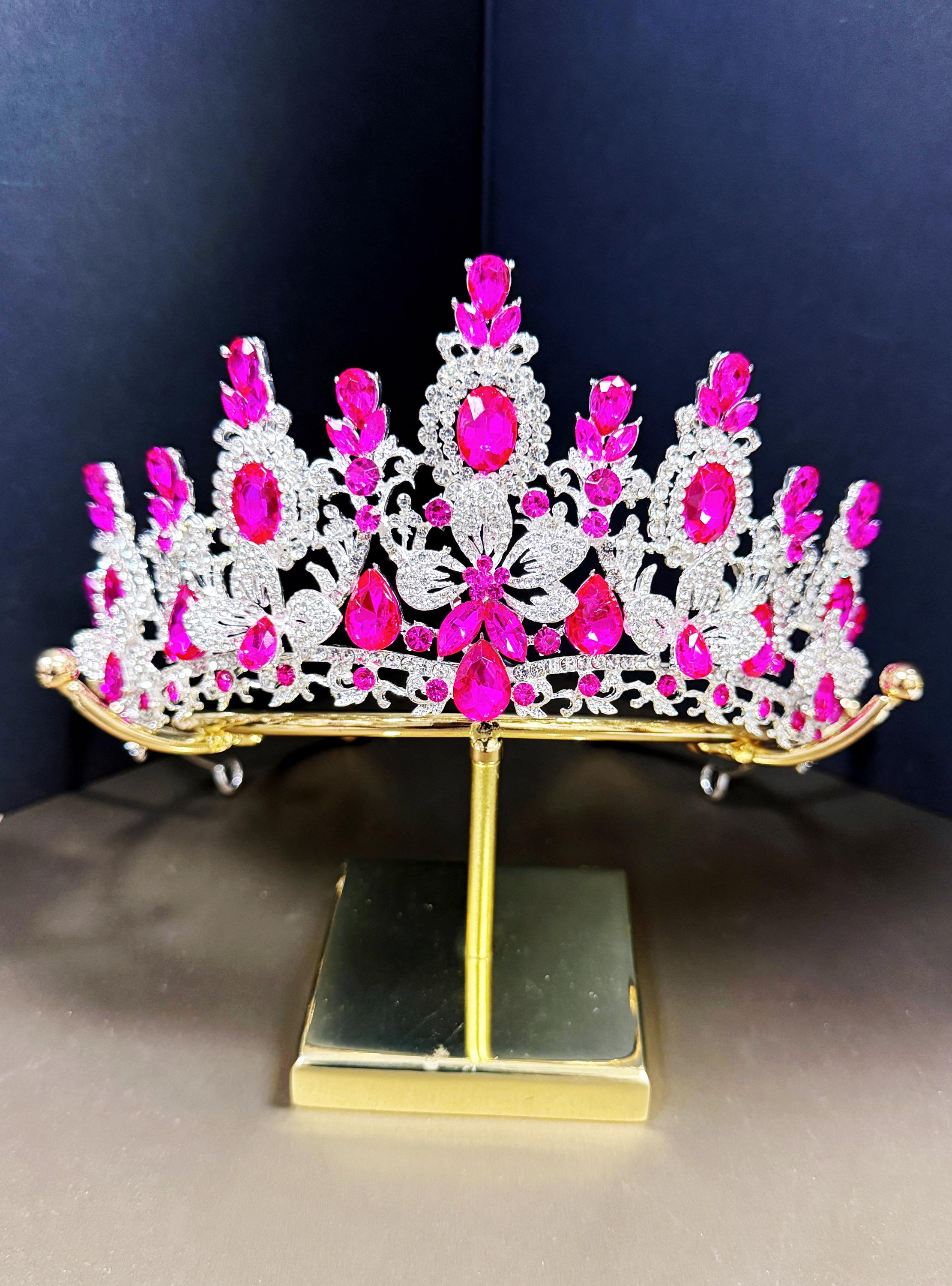 Fuchsia Bridal Crown - Etsy