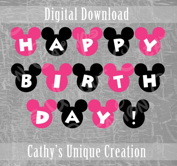 happy birthday minnie mouse